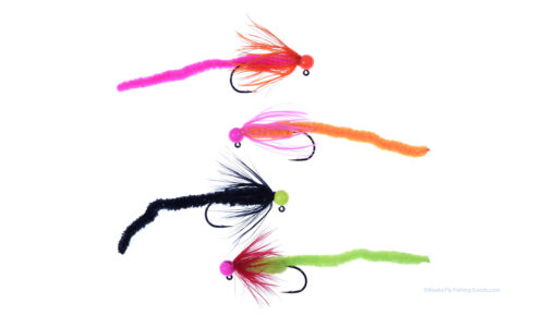 Chenille style steelhead worms