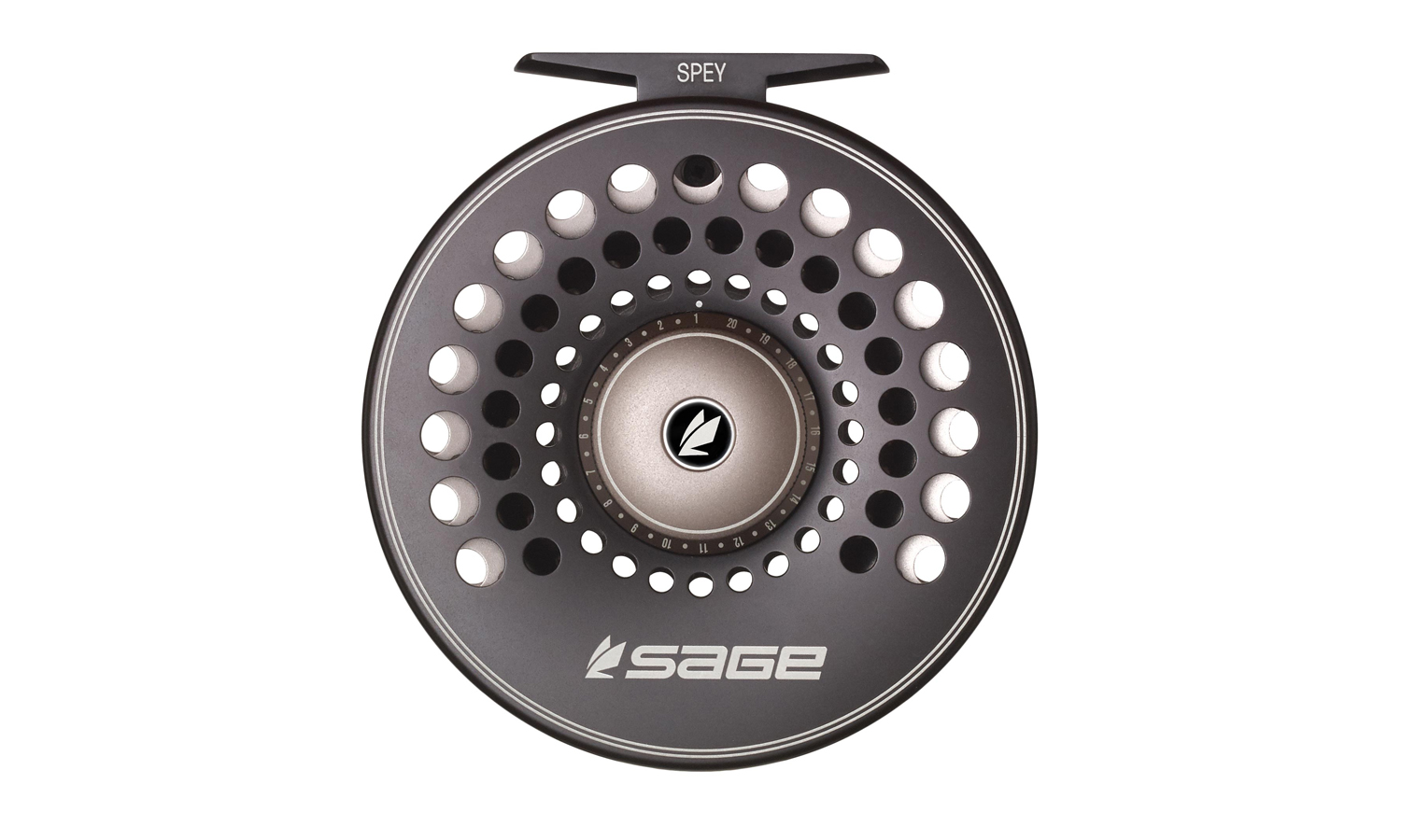 Sage Spey Reel 6/7/8 - Stealth Silver