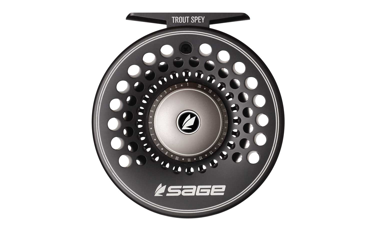 Sage Trout Spey Reels - Stealth/Silver