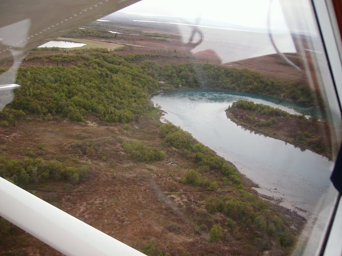 river from air