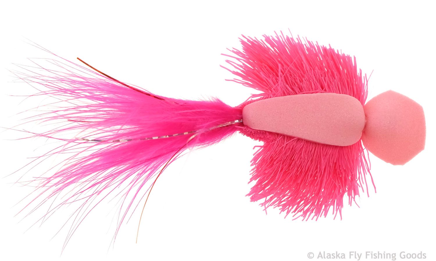 Polywog - Pink #2 - Poppers & Wogs - Alaska Fly Fishing Goods