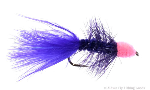AWESOME FLY FOR ALASKA SILVER AND KING SALMON 1/0 HOOK MARABOU FLIES 4 BC 
