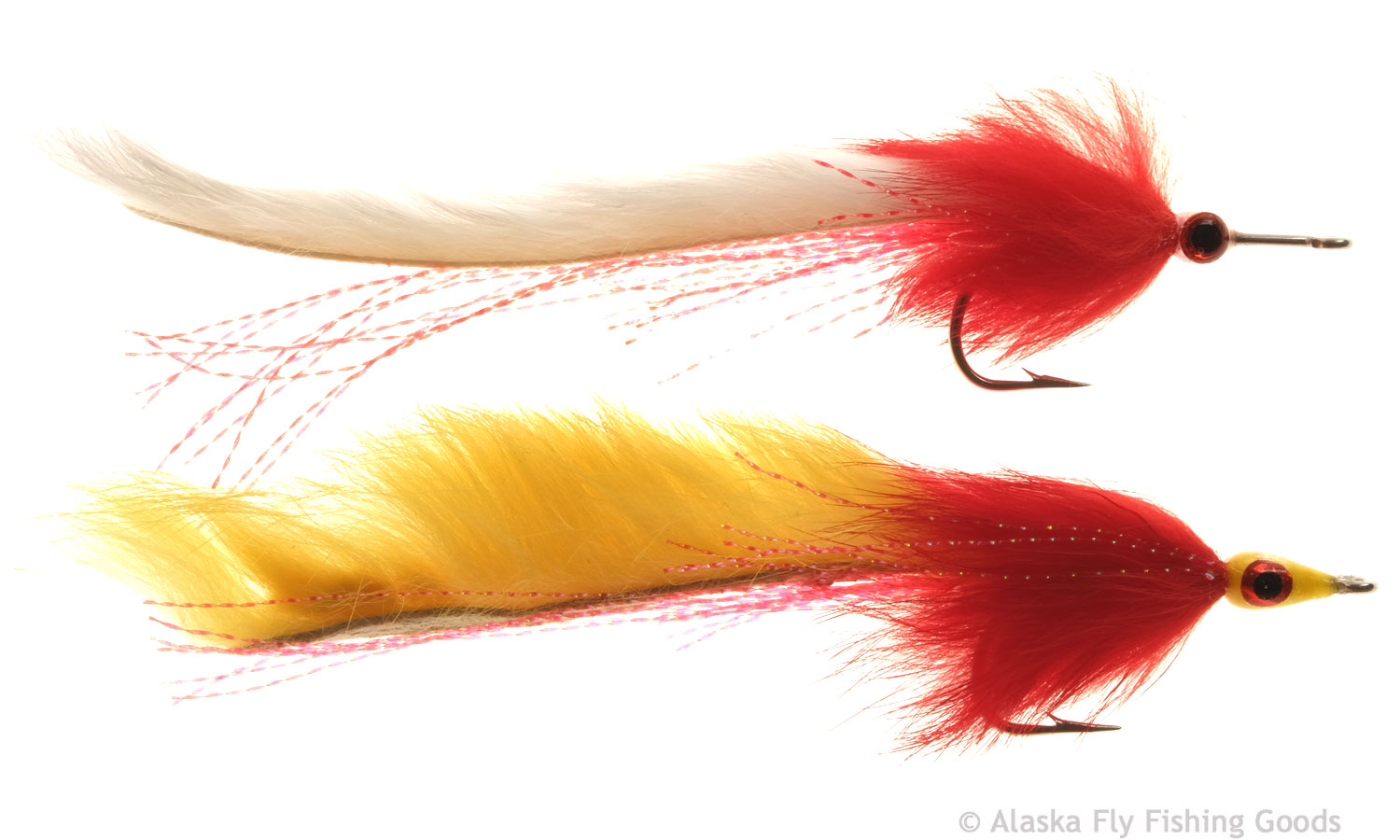 Barry's Pike Fly - Red & Yellow 3/0 - Pike Flies - Alaska Fly Fishing Goods