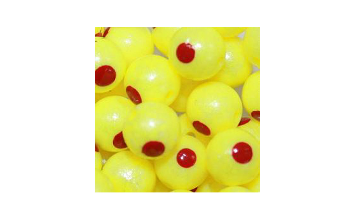 Blood Dot Chartreuse Trout Bead - Alaska Fly Fishing Goods