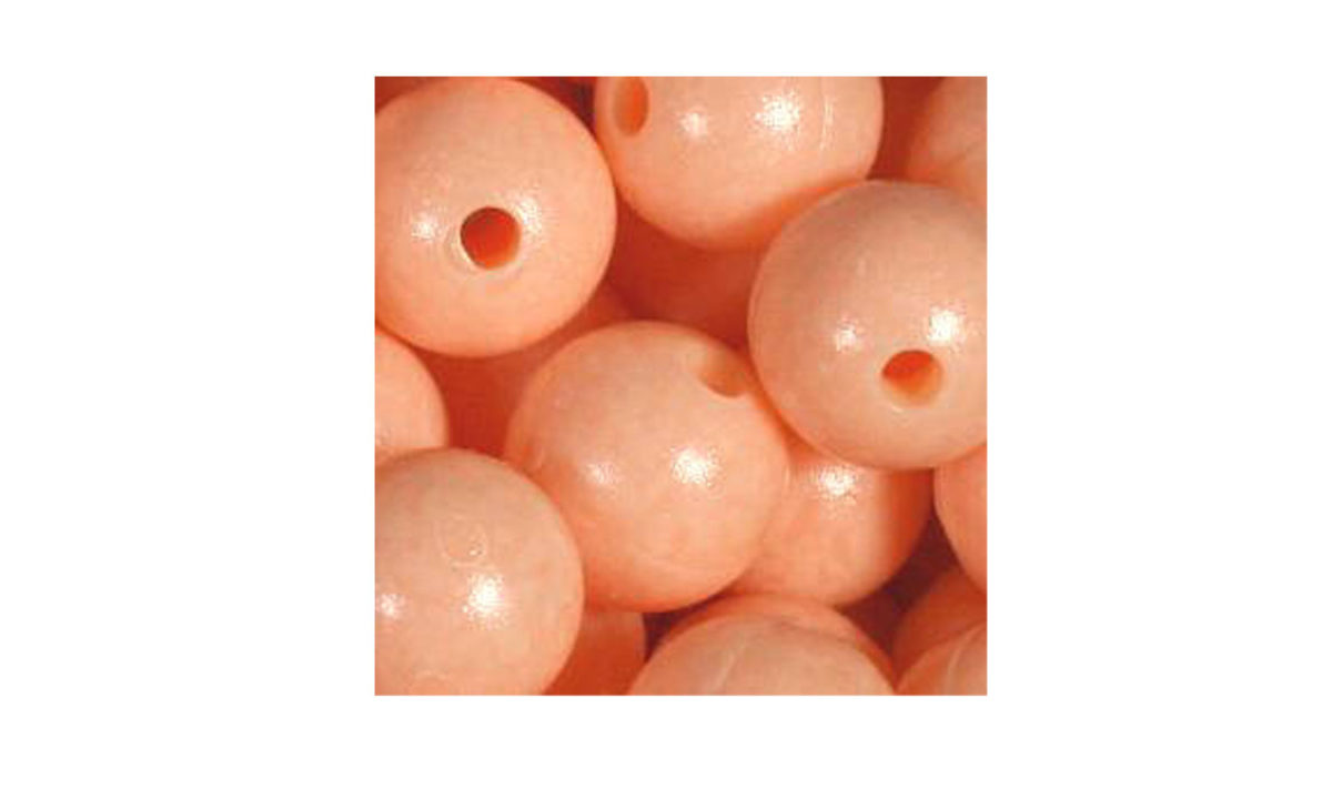 Mottled Peach Fuzz Trout Bead Mottled Beads Alaska Fly Fishing Goods