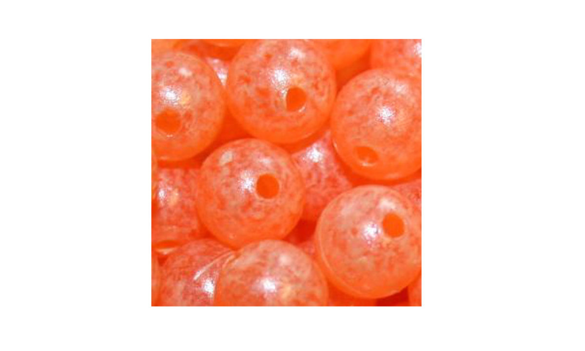 Mottled Peachy King Trout Bead Mottled Beads Alaska Fly Fishing Goods