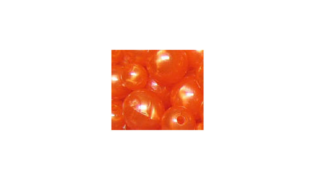 Orange Pearl Trout Bead Alaska Fly Fishing Goods