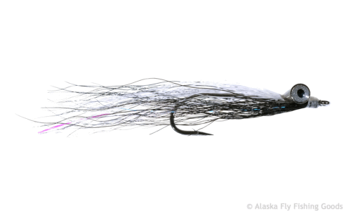 JR's Conehead Streamer Olive and White #6 - Fry & Baitfish Flies 