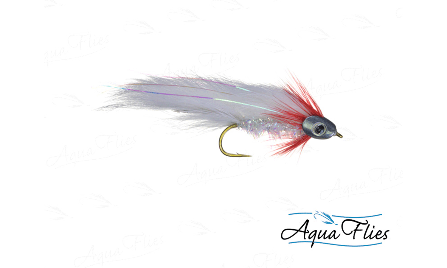 BARBLESS Zonker Trout Flies 6 pack White Barbless Zonkers Size 10, 