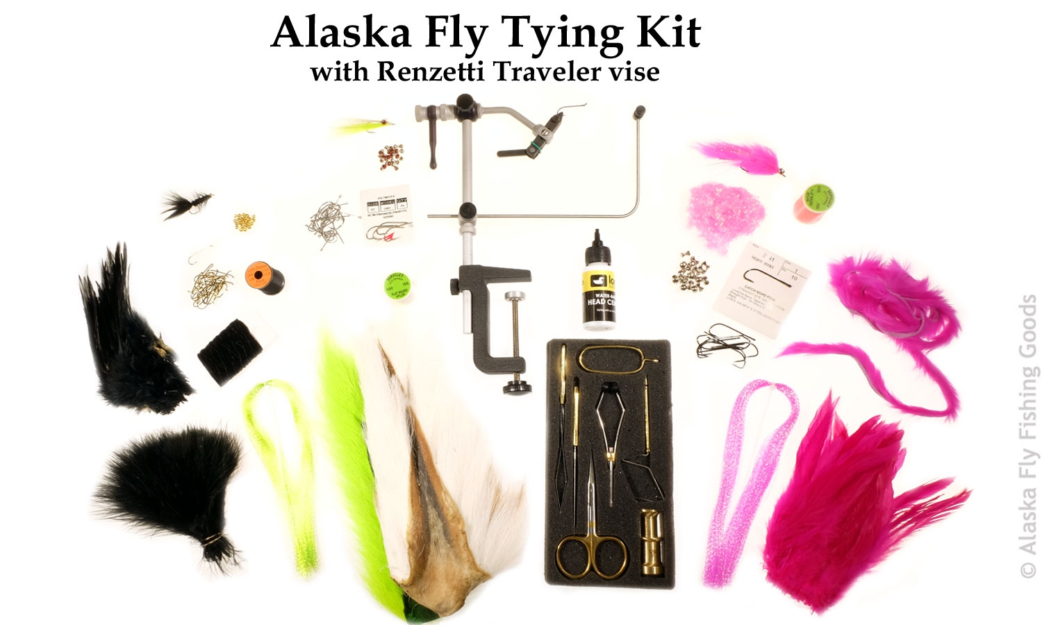 Alaska Fly Tying Kit - Fly Tying Kit - Alaska Fly Fishing Goods